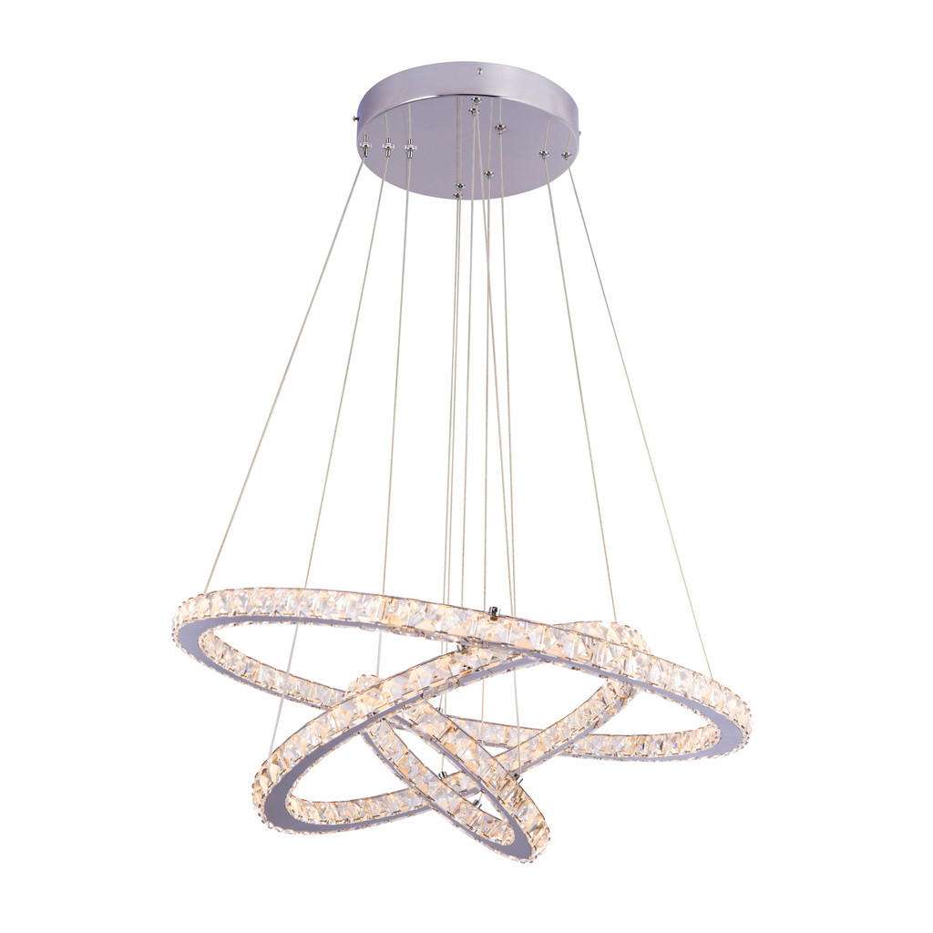 XXXL LED-HÄNGELEUCHTE, Weiß, Silber