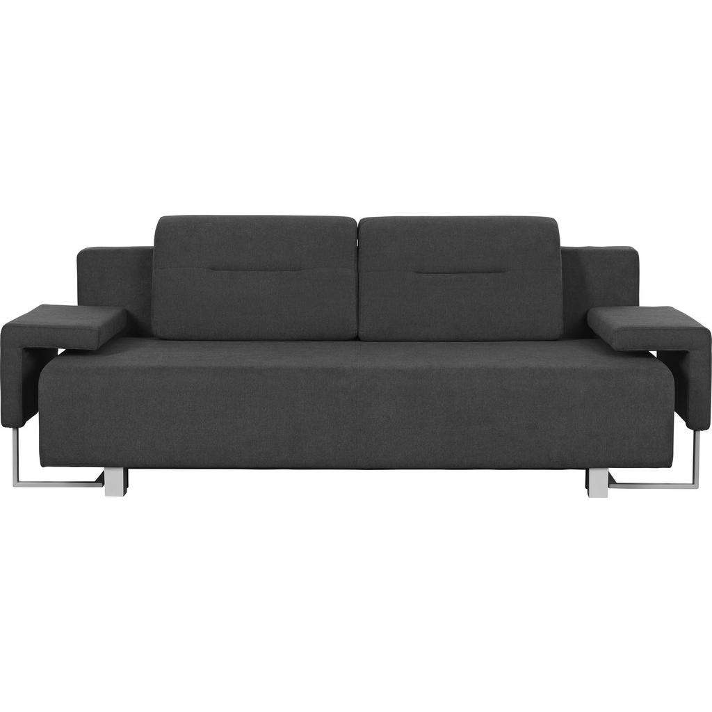 Carryhome SCHLAFSOFA Webstoff Grau