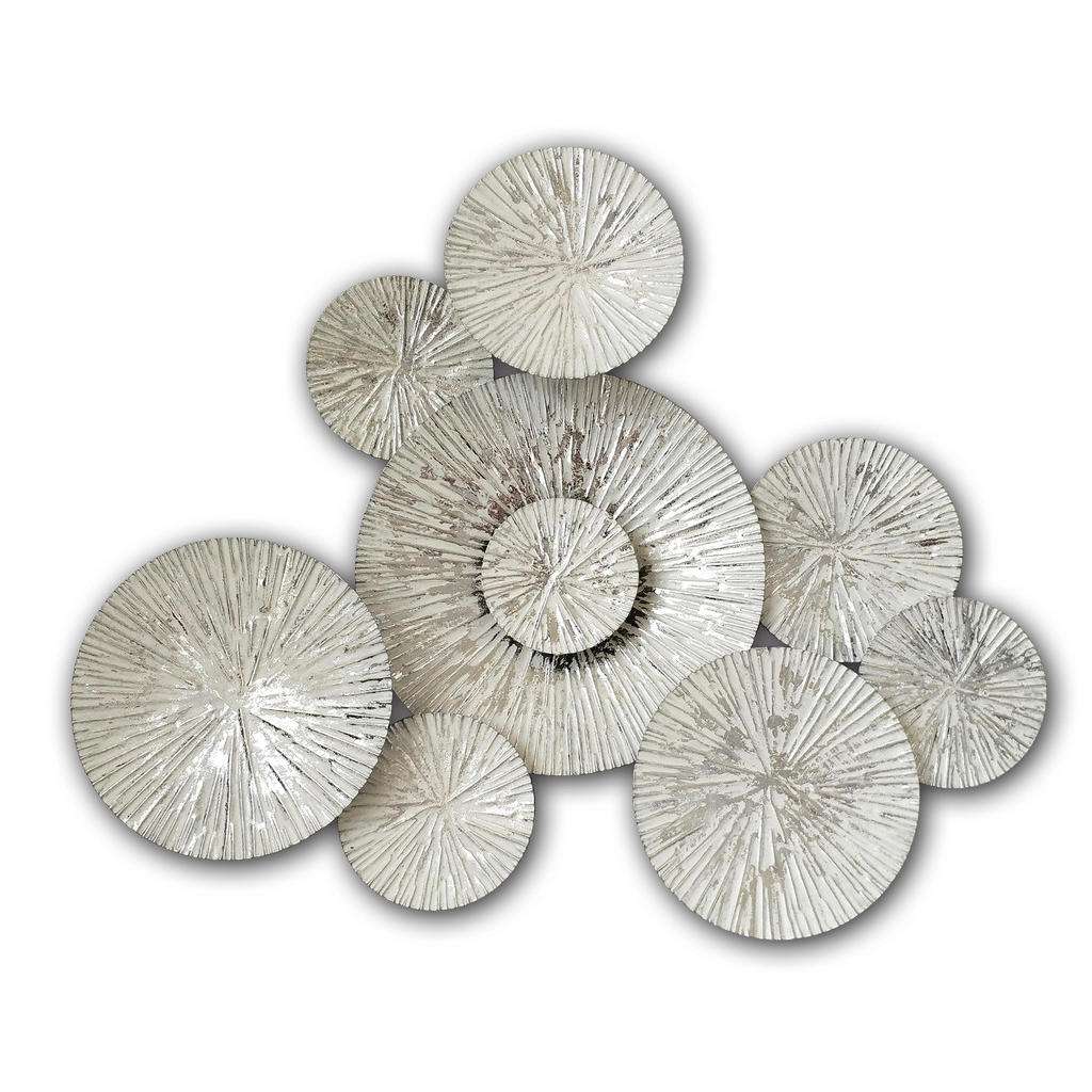 Ambia Home WANDDEKO Metall, Weiß