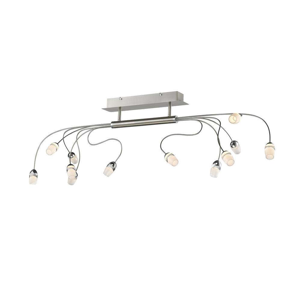 XXXL LED-DECKENLEUCHTE, Weiß, Silber
