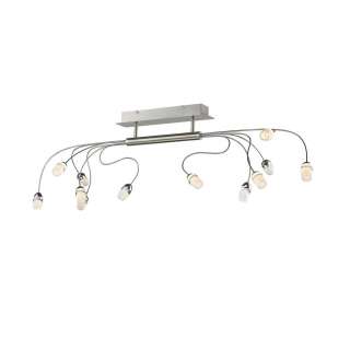 XXXL LED-DECKENLEUCHTE, Weiß, Silber