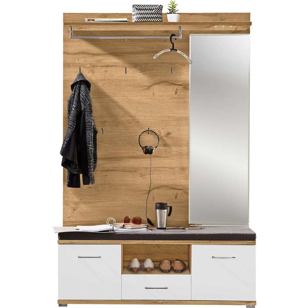 Xora GARDEROBE Weiß, Braun