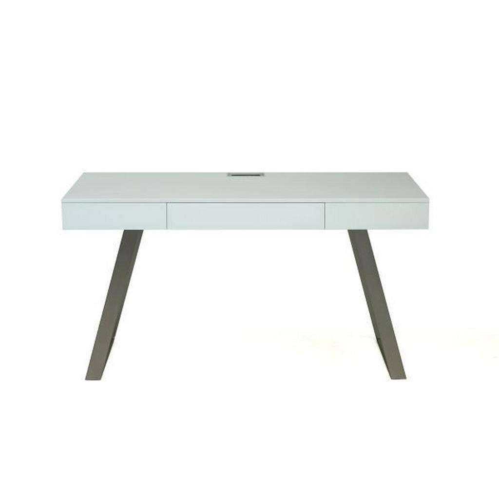 Voleo SCHREIBTISCH Weiß, Silber
