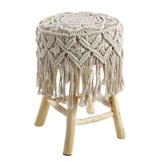 XXXL HOCKER Pinie Braun