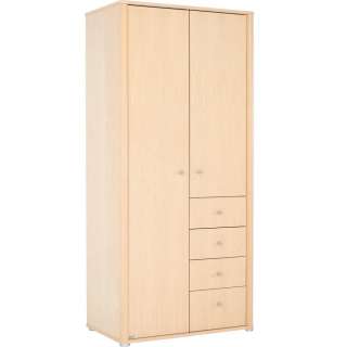 Paidi KLEIDERSCHRANK 2-türig Birke furniert Braun