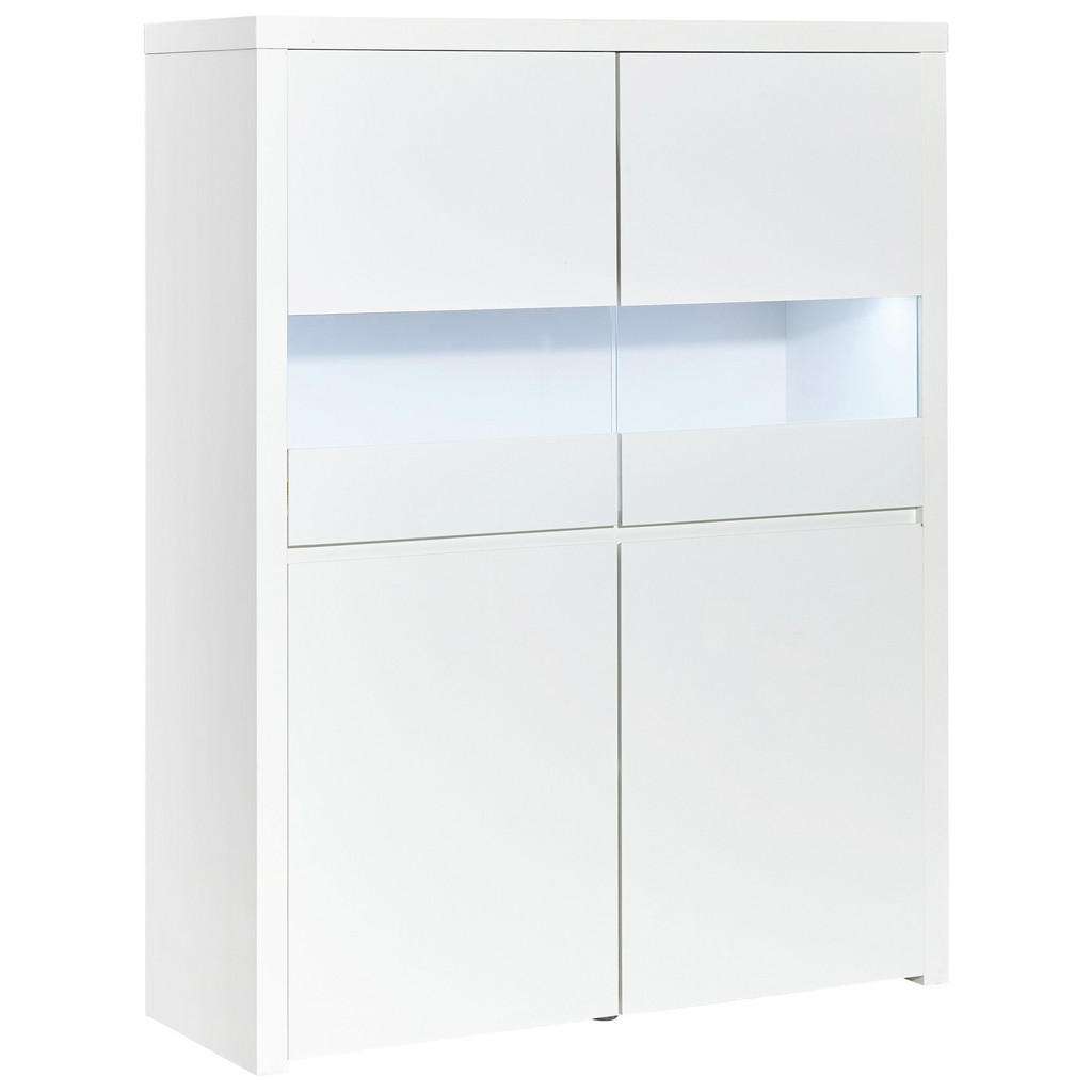 Carryhome HIGHBOARD Hochglanz, lackiert Weiß