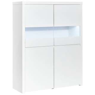 Carryhome HIGHBOARD Hochglanz, lackiert Weiß
