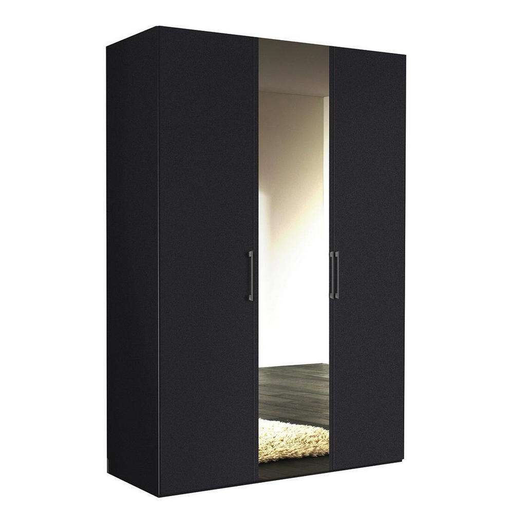 Hom`in DREHTÜRENSCHRANK 3-türig Grau