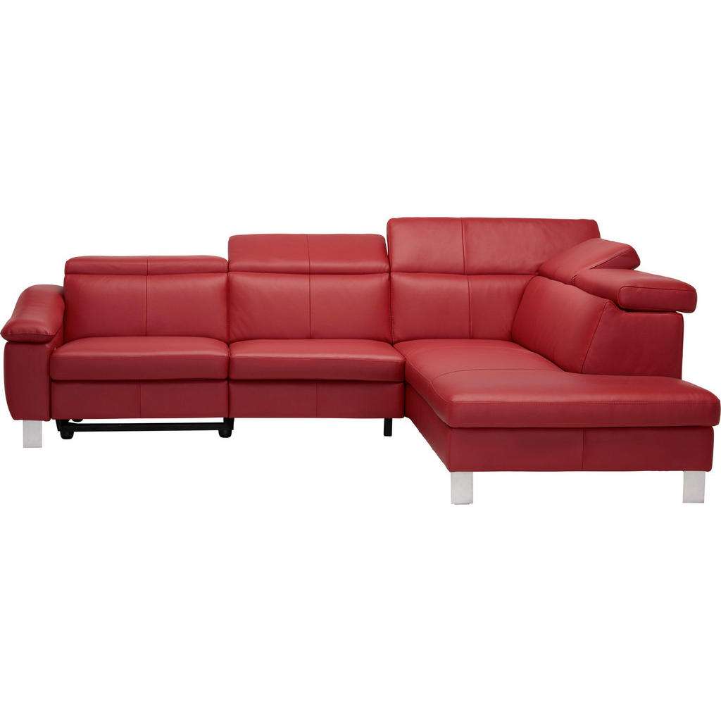 Welnova WOHNLANDSCHAFT Rot Echtleder