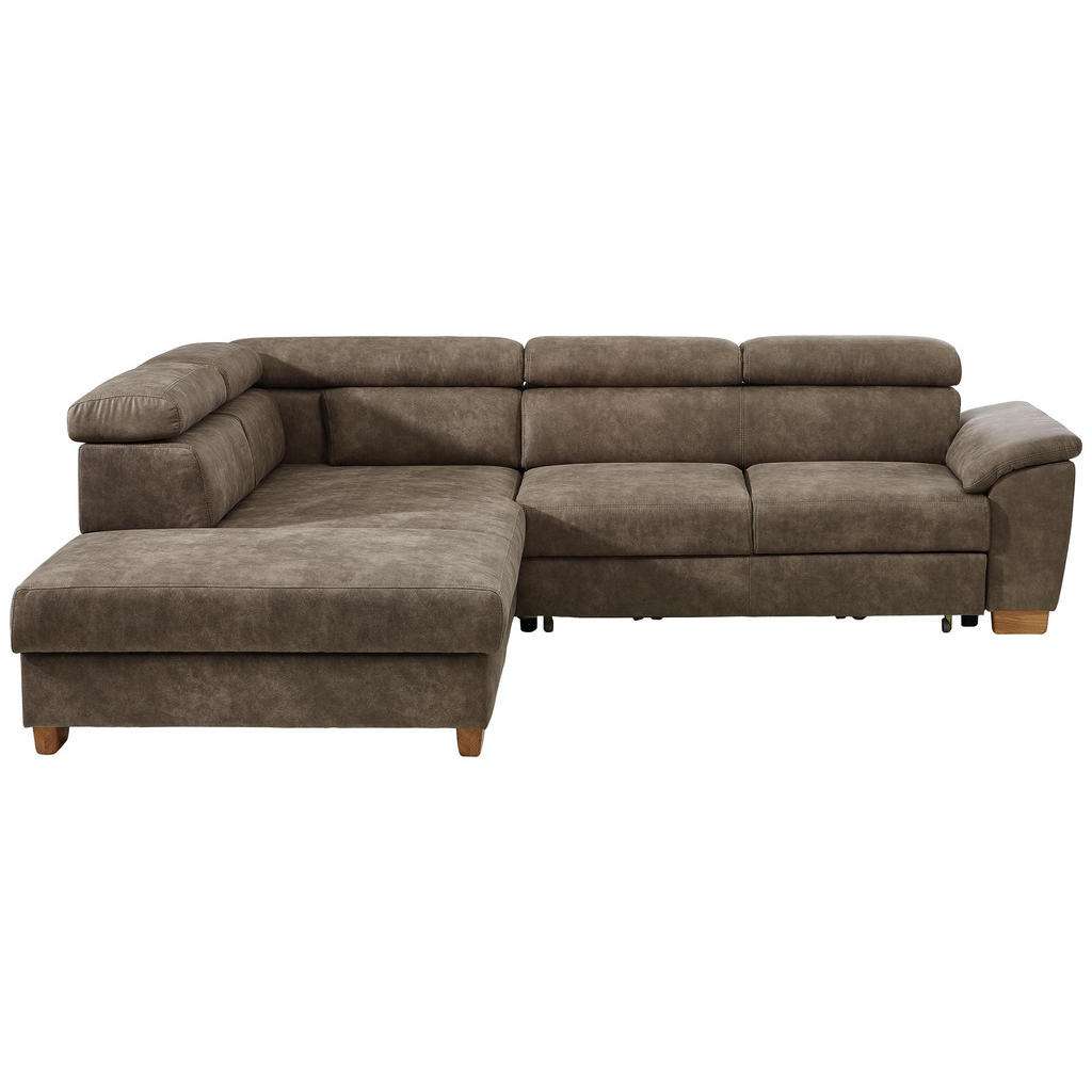 Hom`in WOHNLANDSCHAFT Braun Lederlook