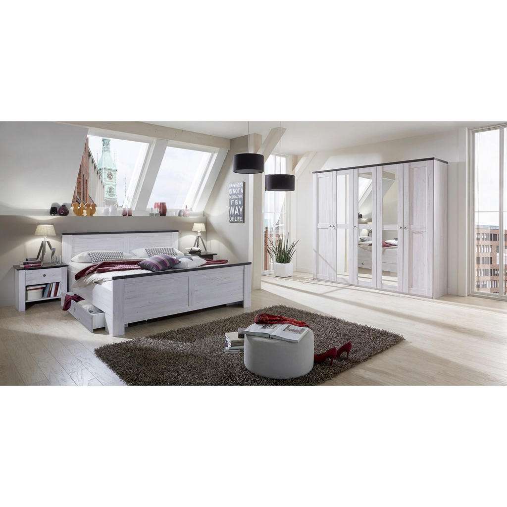 Carryhome SCHLAFZIMMER 180/200 cm, Weiß