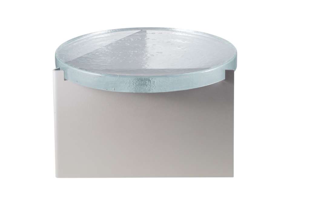 Pulpo - Alwa One Big Beistelltisch - Transparent + Silber - indoor