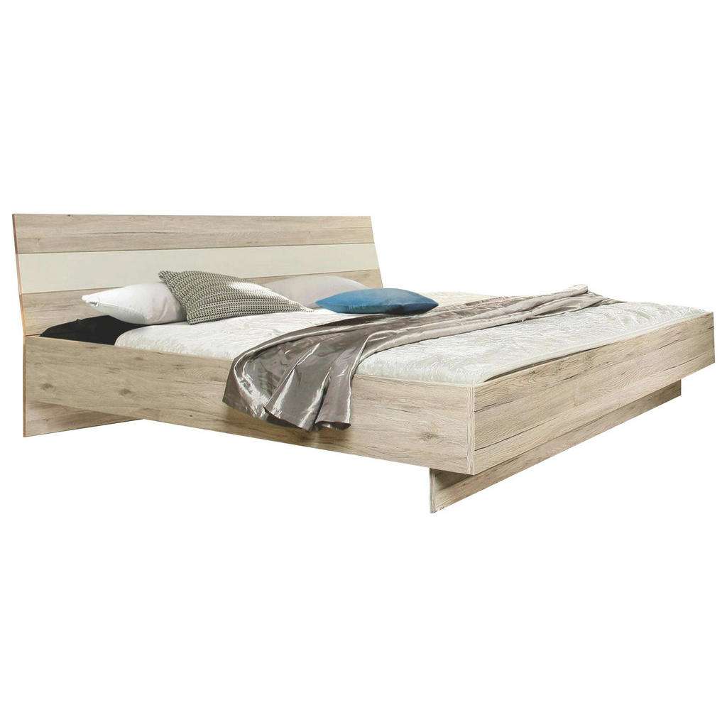 Carryhome BETT 180/200 cm, Weiß, Braun