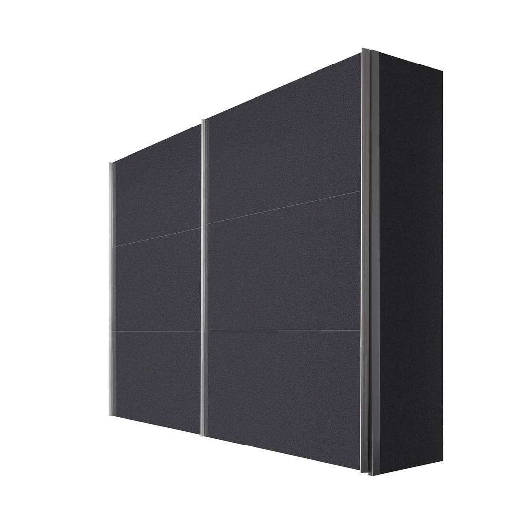 Hom`in SCHWEBETÜRENSCHRANK 2-türig Grau