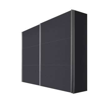 Hom`in SCHWEBETÜRENSCHRANK 2-türig Grau