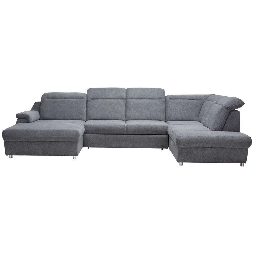 Welnova WOHNLANDSCHAFT Grau Webstoff