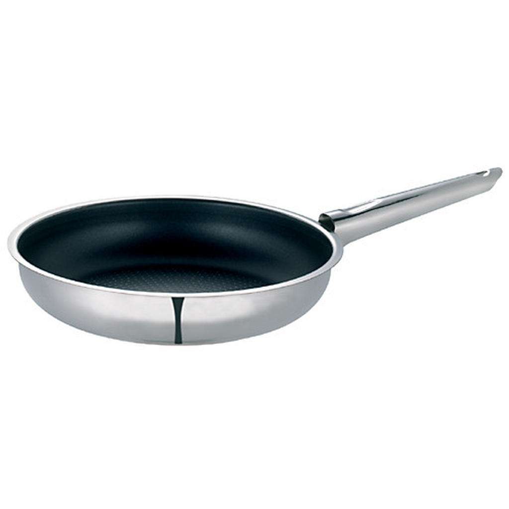 Schulte Ufer BRATPFANNE 24 cm PTFE-Antihaftbeschichtung, Silber
