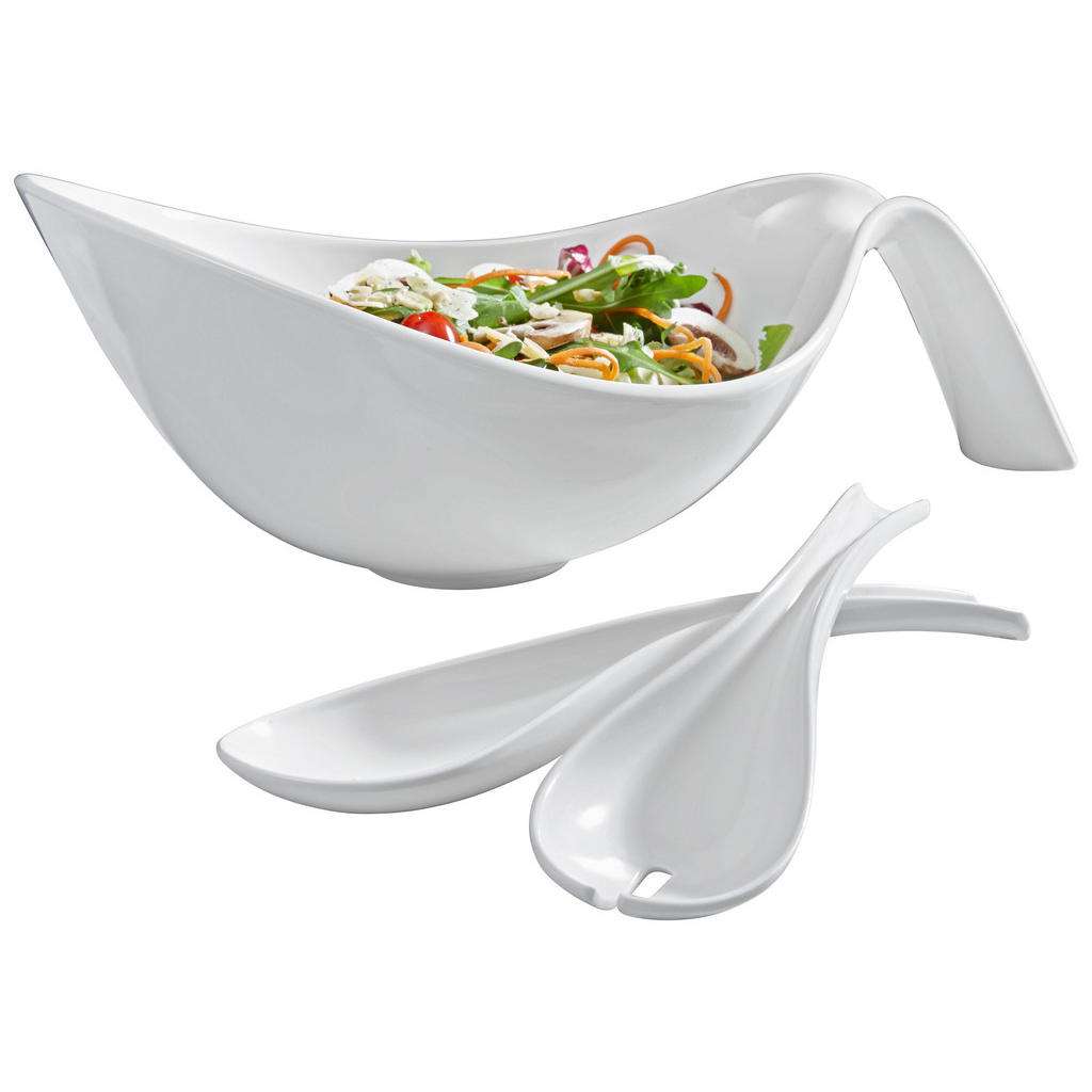 Villeroy & Boch SALATSET 3-teilig Fine China, Weiß