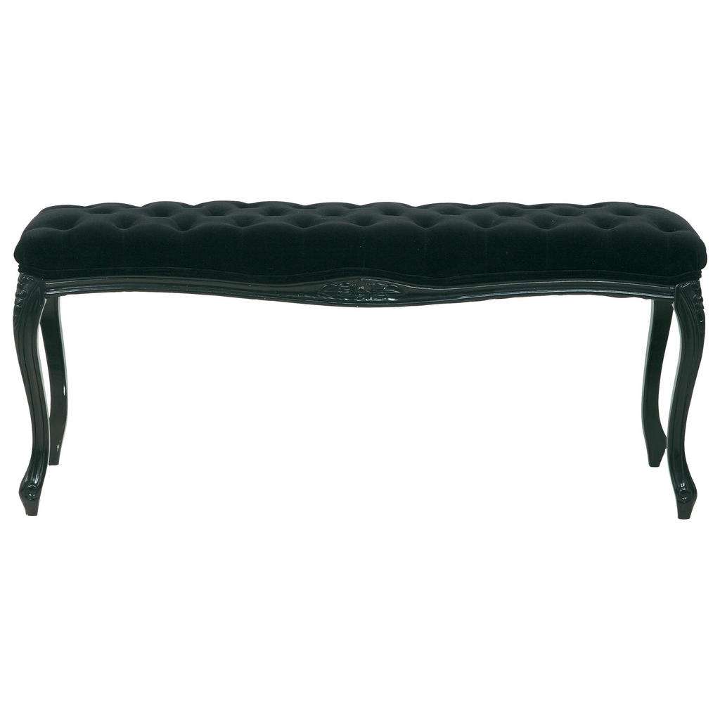 Kare-Design SITZBANK Samt massiv Schwarz
