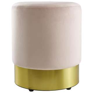 Ambia Home HOCKER Samt Rosa, Gold