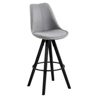 Carryhome BARHOCKER Flachgewebe Schwarz, Grau