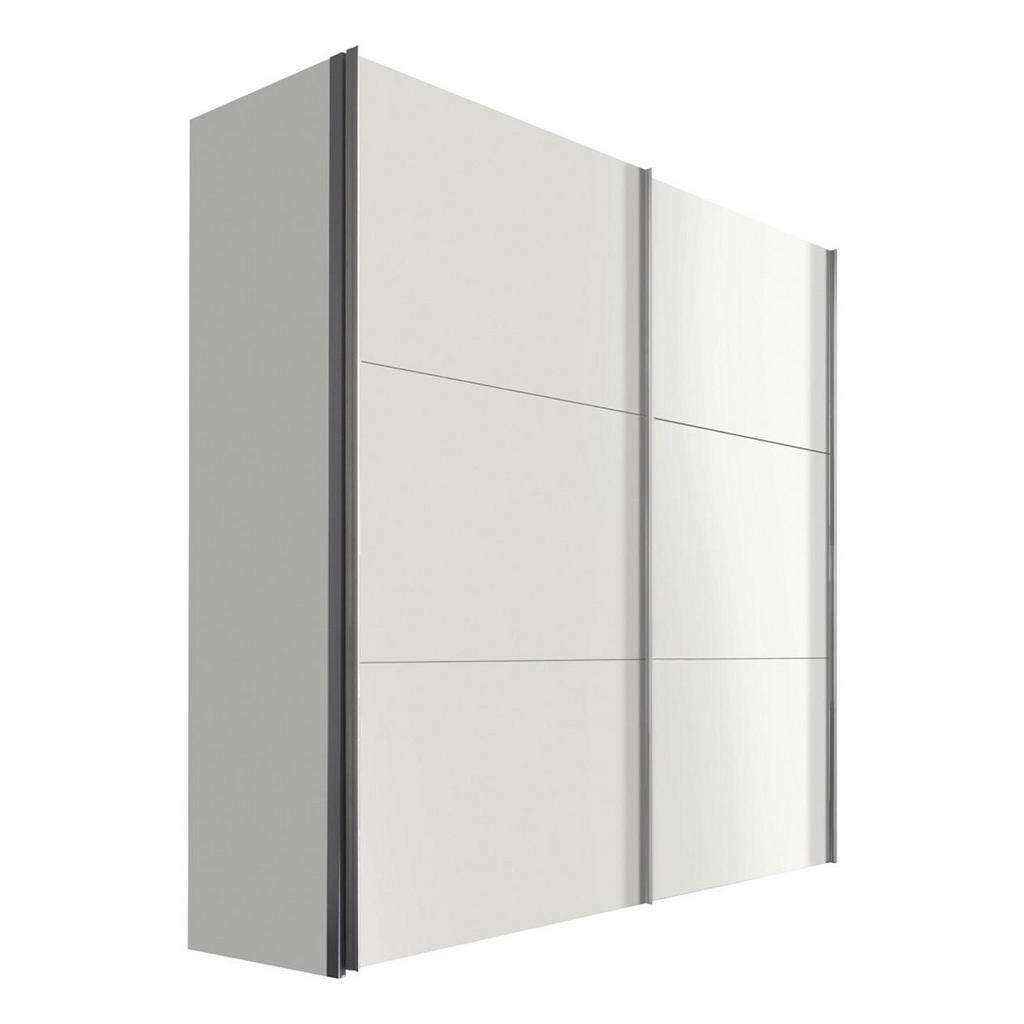 Hom`in SCHWEBETÜRENSCHRANK 2-türig Weiß