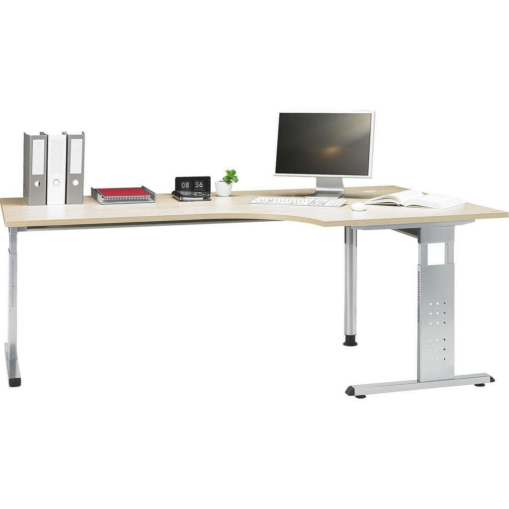 XXXL ECKSCHREIBTISCH Ahorn Grau, Beige