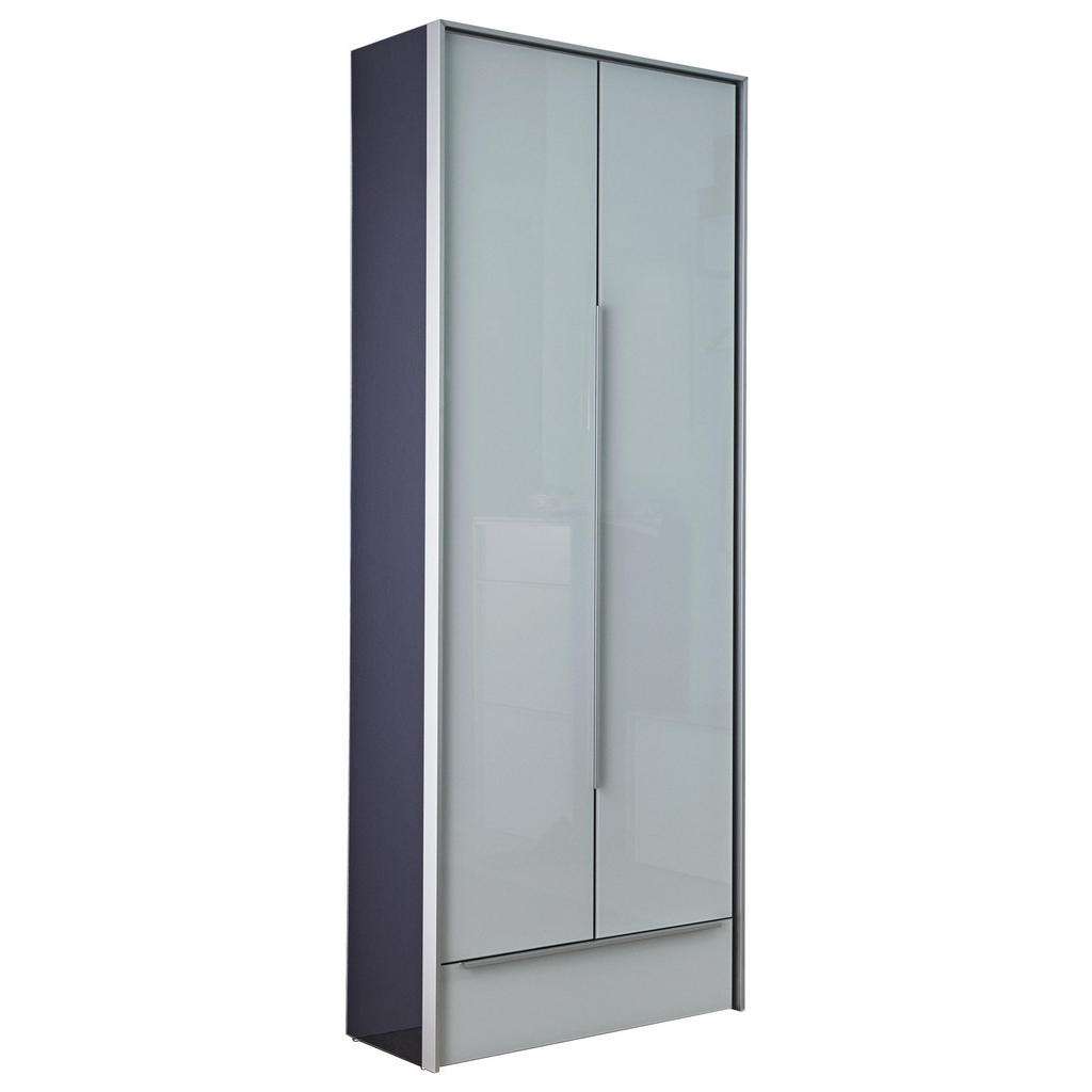 Dieter Knoll GARDEROBENSCHRANK Weiß, Silber