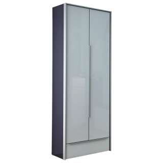 Dieter Knoll GARDEROBENSCHRANK Weiß, Silber