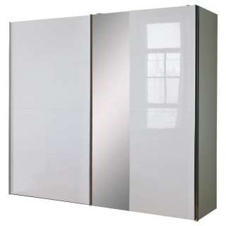 Hom`in SCHWEBETÜRENSCHRANK 2-türig Weiß