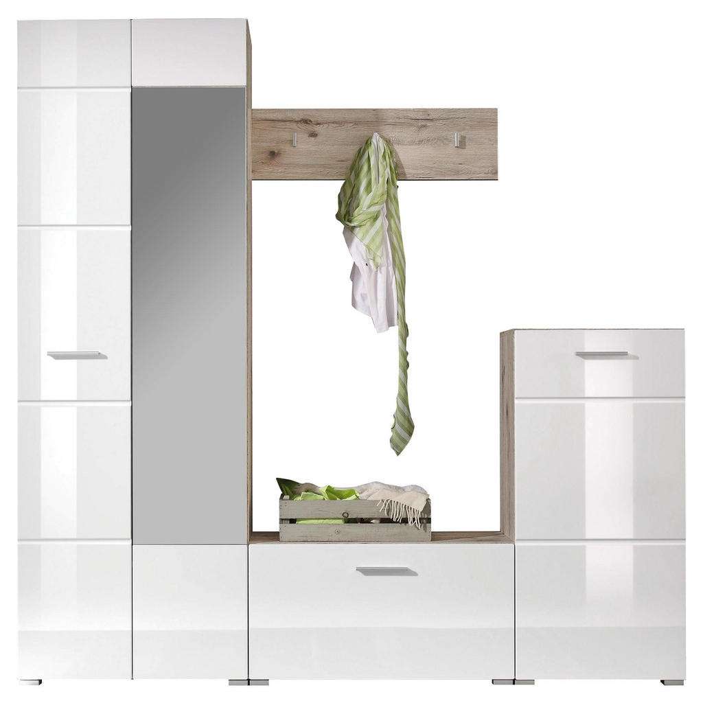 Xora GARDEROBE Weiß, Braun