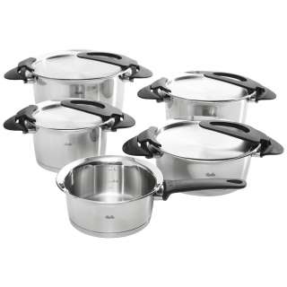 Fissler KOCHTOPFSET Edelstahl 5-teilig, Grau