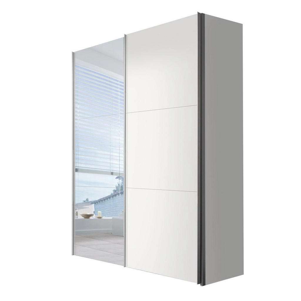 Hom`in SCHWEBETÜRENSCHRANK 2-türig Weiß