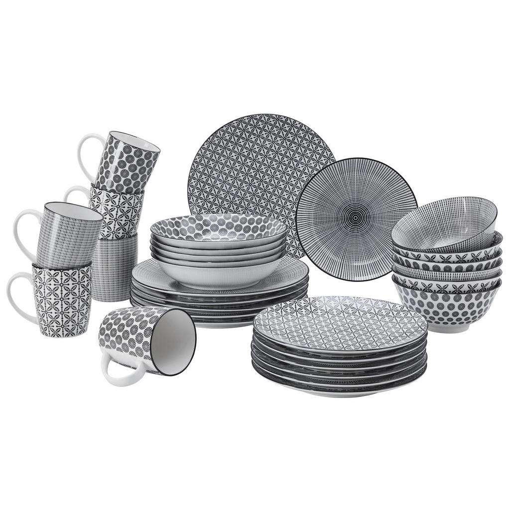 Ritzenhoff Breker Porzellan KOMBISERVICE 30-teilig, Weiß