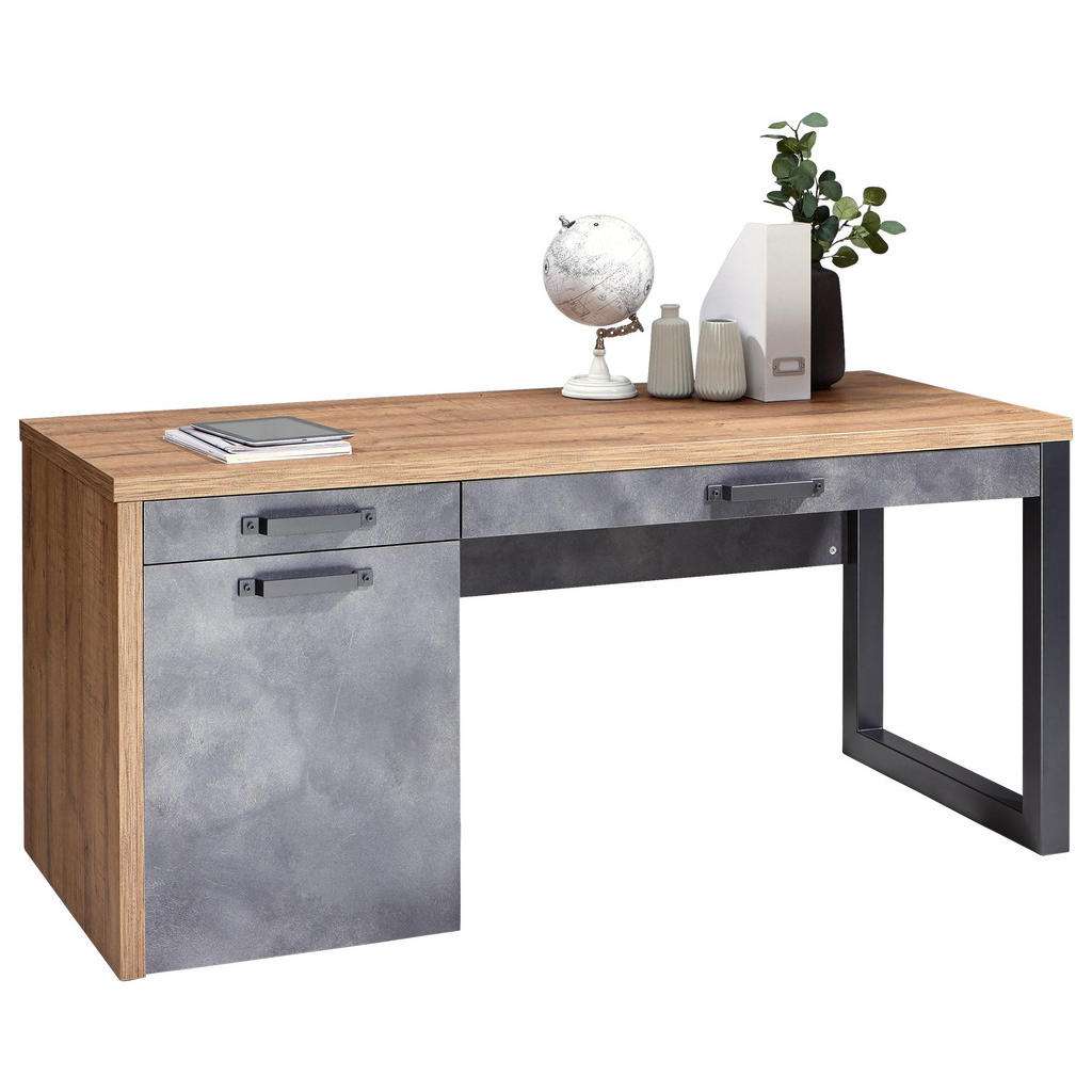 Xora SCHREIBTISCH Grau, Braun