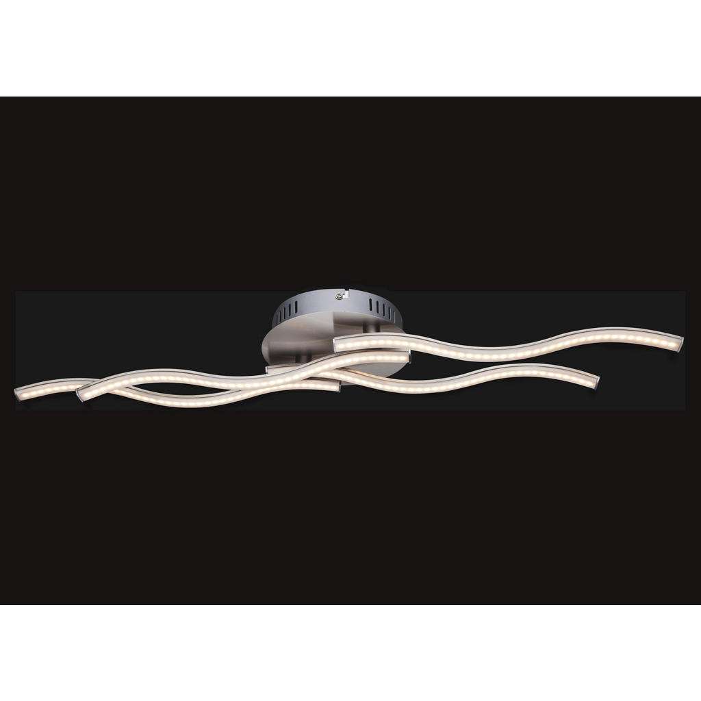XXXL LED-DECKENLEUCHTE, Weiß, Silber