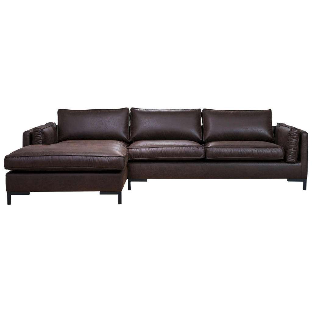 Hom`in WOHNLANDSCHAFT braun Lederlook