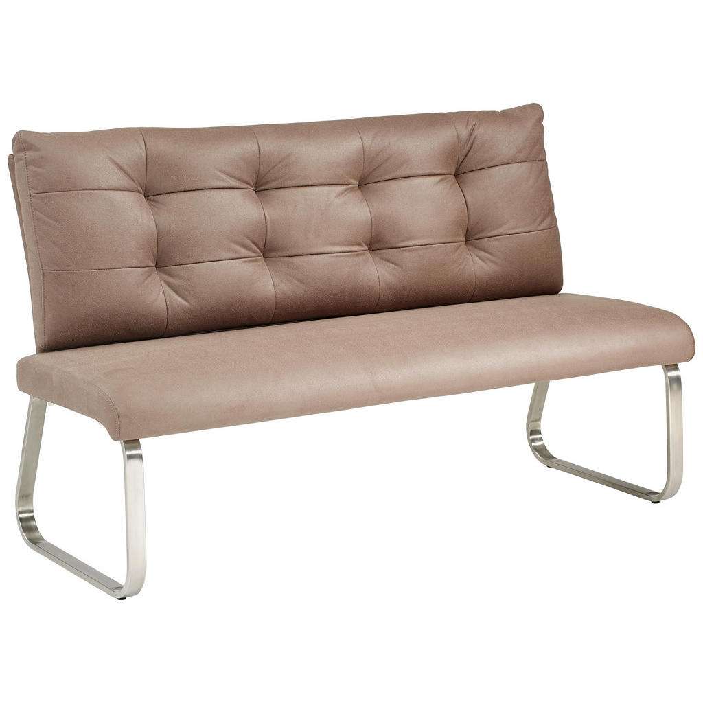 Novel SITZBANK Mikrofaser Braun, Silber