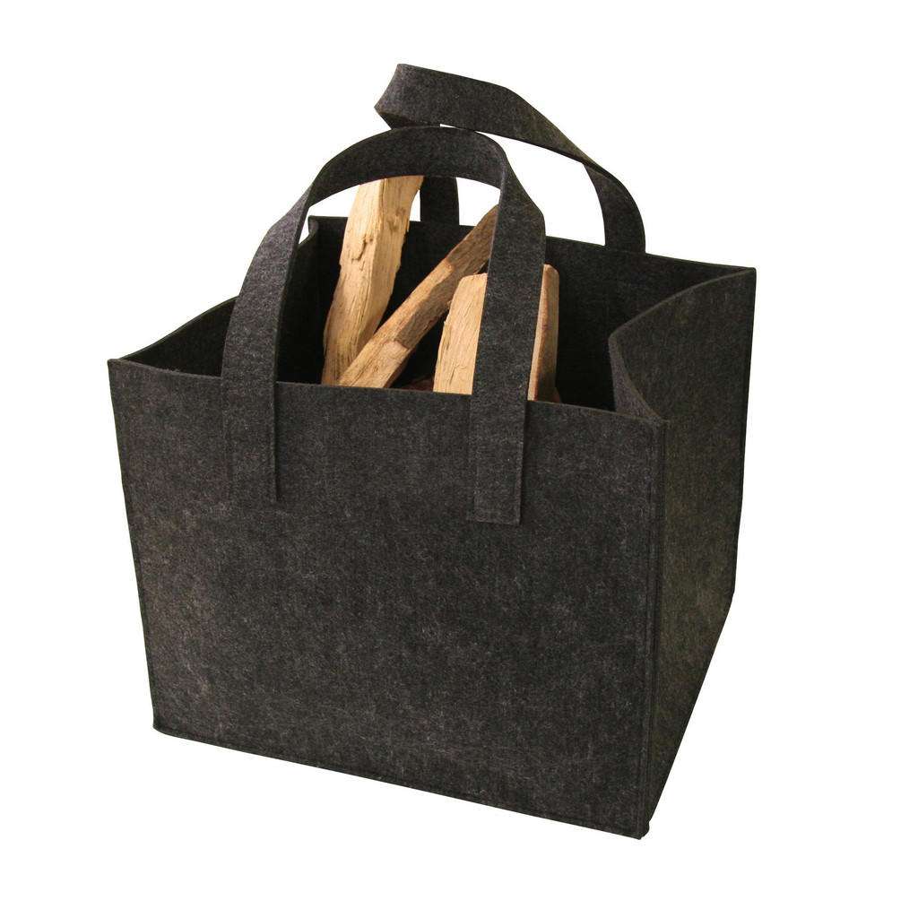 XXXL KAMINHOLZTASCHE Textil, Grau