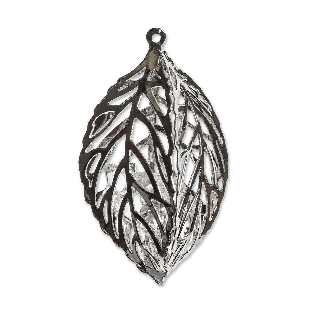Ambia Home DEKOBLÄTTER-SET, Silber, Weiß
