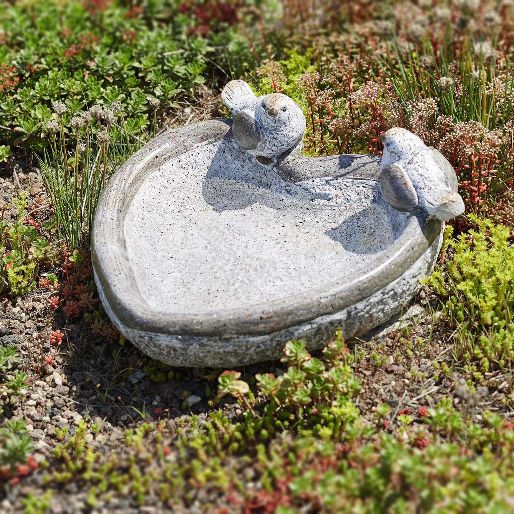 XXXL Vogeltränke klein, Grau