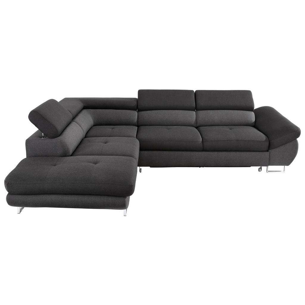 Hom`in WOHNLANDSCHAFT Schwarz, Grau Webstoff
