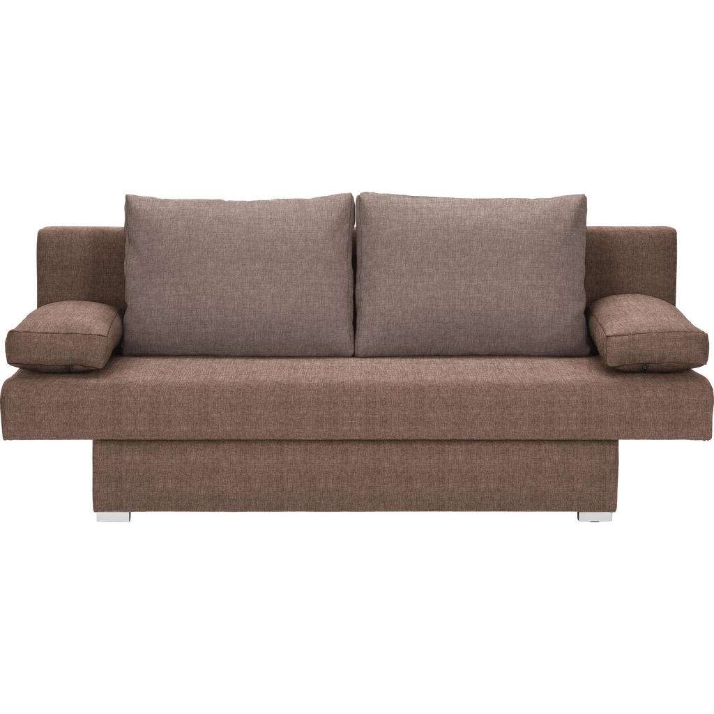 Carryhome SCHLAFSOFA Webstoff Braun