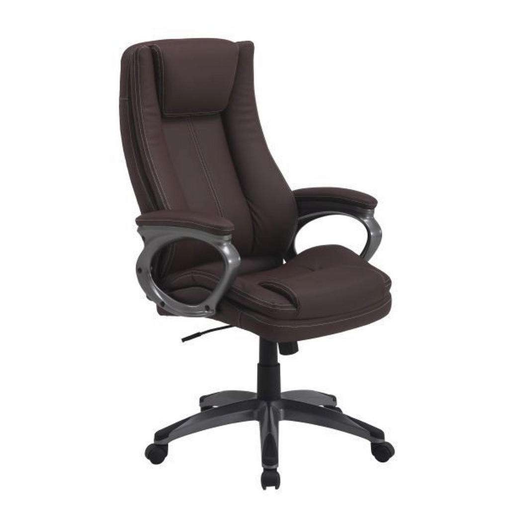 Hom`in CHEFSESSEL Lederlook Braun