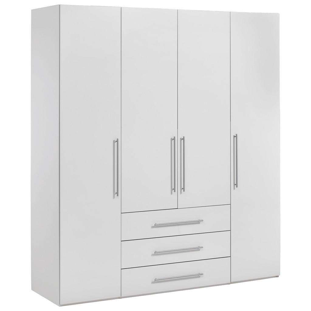 Carryhome KLEIDERSCHRANK 4-türig Weiß