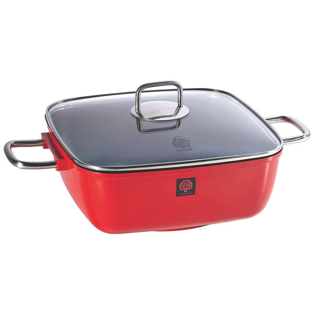 Schulte Ufer SCHMORTOPF Aluminium 6,30 L, Rot