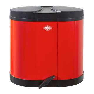 Wesco ABFALLSAMMLER 2X15 L, Rot