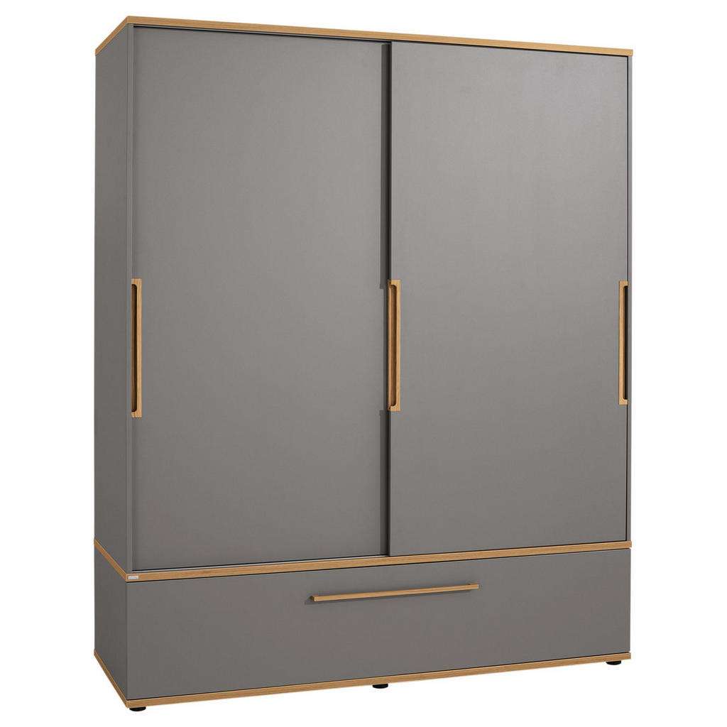 Paidi SCHIEBETÜRENSCHRANK 2-türig Grau, Braun