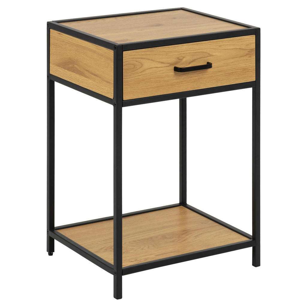 Carryhome NACHTKÄSTCHEN Schwarz, Braun 42/63/35 cm