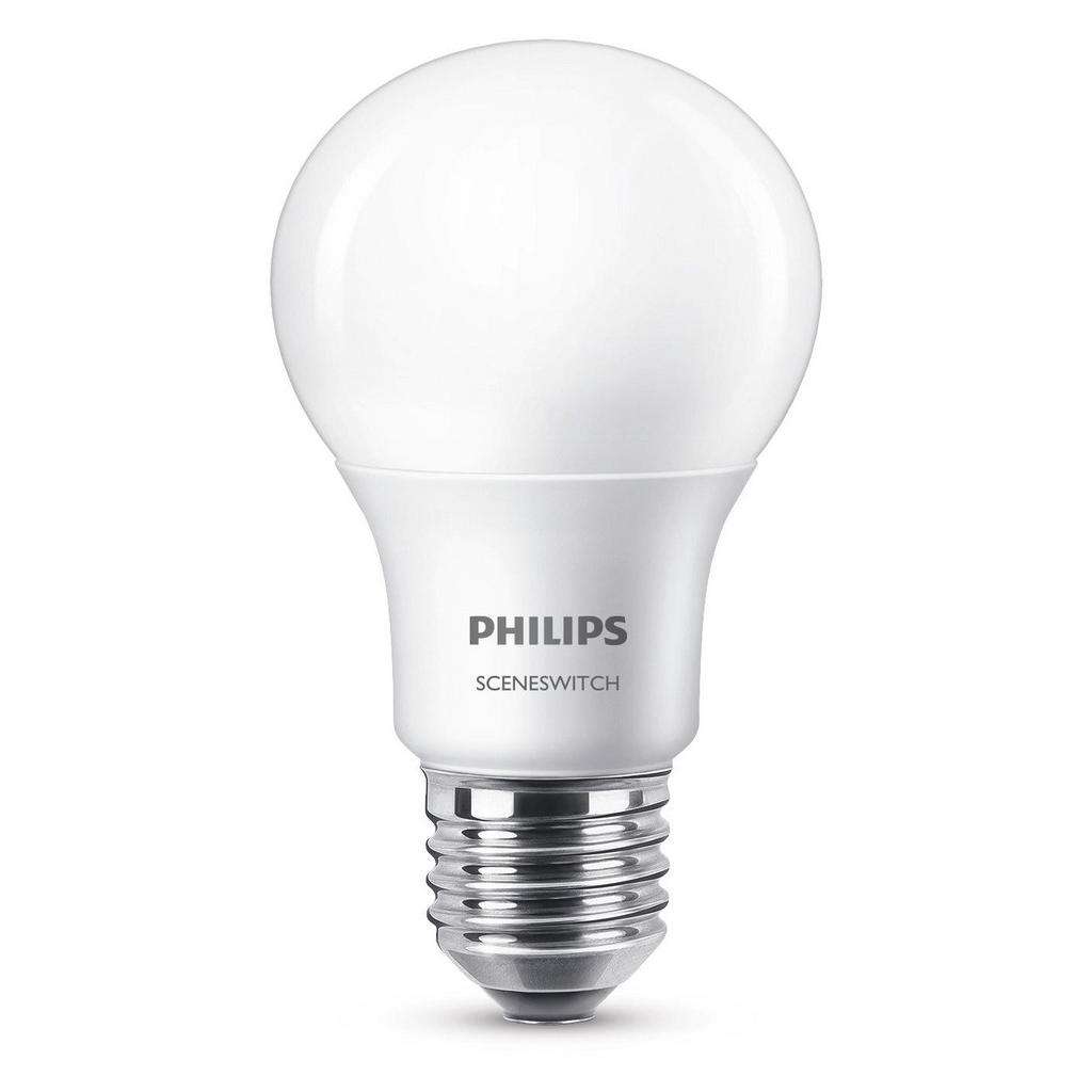 Philips LED-LEUCHTMITTEL E27 60 W, Weiß